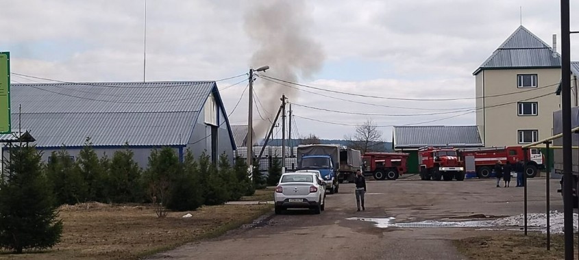 На предприятии в Калужской области произошел пожар