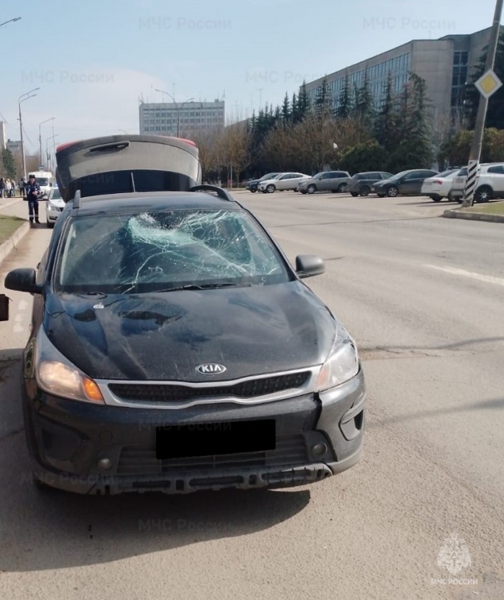 В Обнинске автомобиль «Киа» сбил велосипедиста